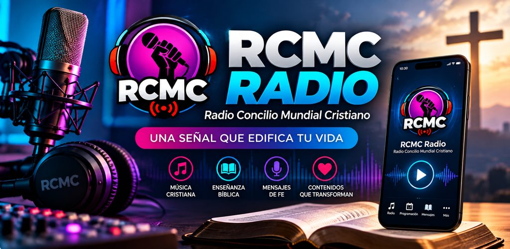 RCMC Radio, Radio Concilio Mundial Cristiano, aplicación de radio cristiana en vivo